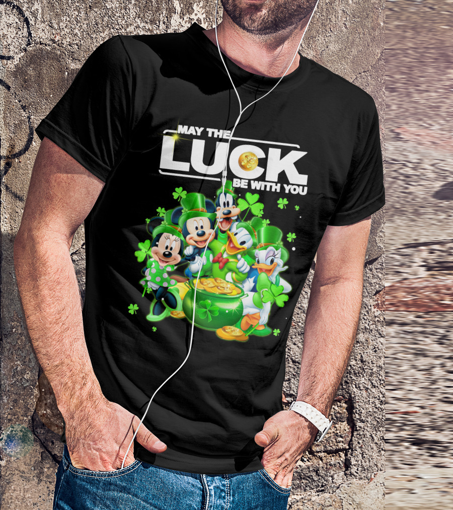 May The Luck Be With You Mickey N Friends T-Shirt