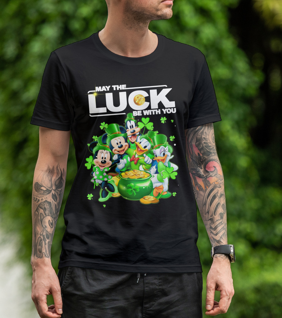 May The Luck Be With You Mickey N Friends T-Shirt
