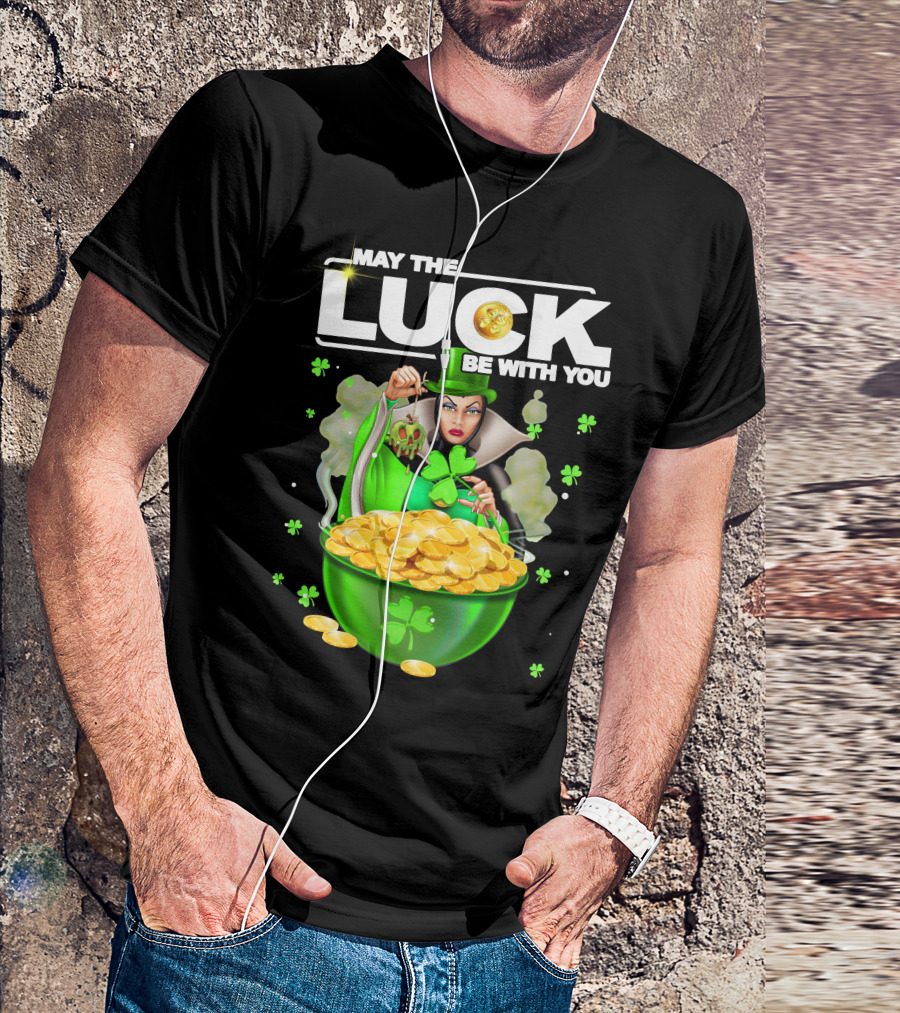 May The Luck Be With You Evil Queen Gold Coins T-Shirt