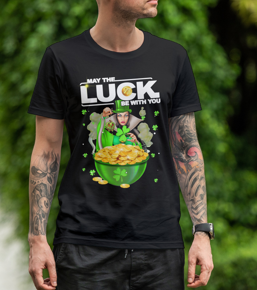 May The Luck Be With You Evil Queen Gold Coins T-Shirt