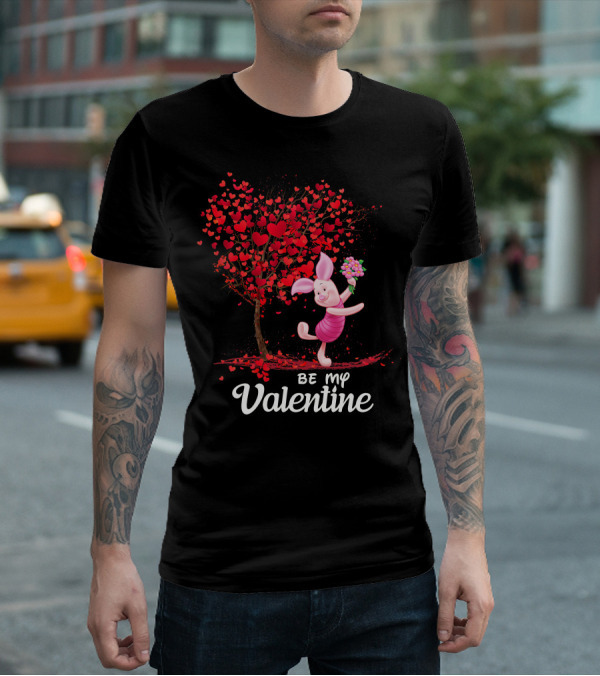 Pidlet Valentine Be My Valentine Red Heart Tree T-Shirt