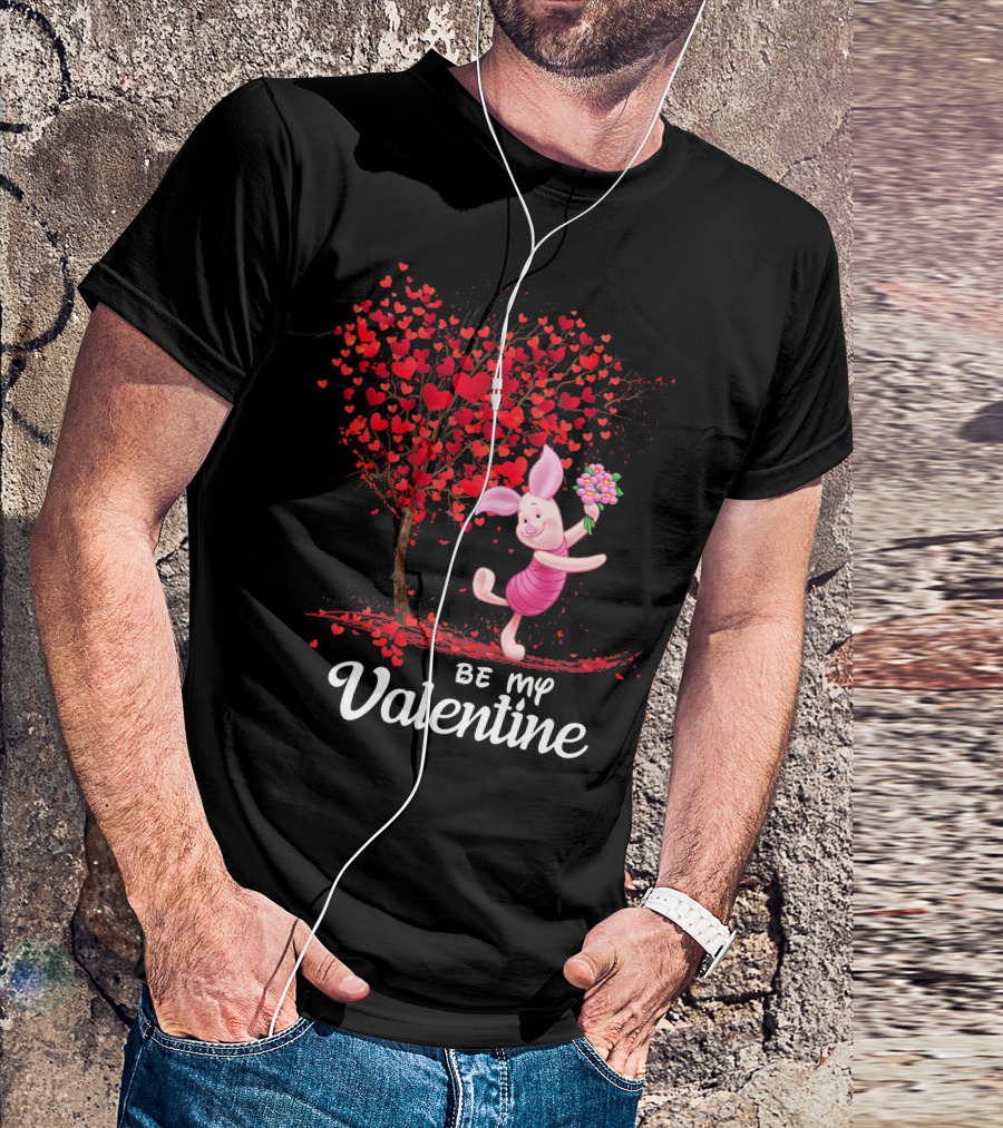 Pidlet Valentine Be My Valentine Red Heart Tree T-Shirt