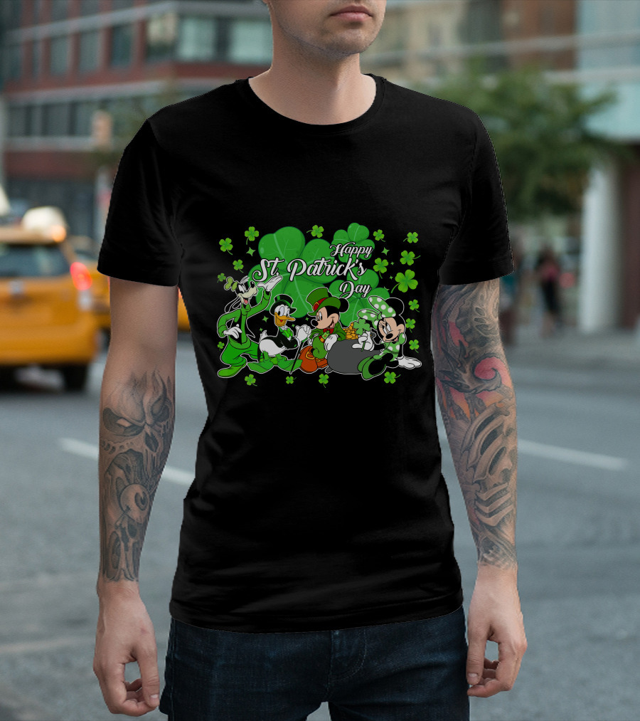Happy St. Patrick's Day Mickey And Friends T-Shirt