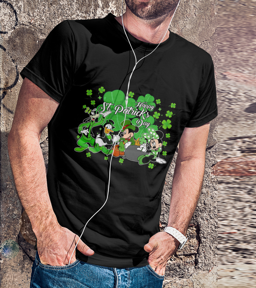 Happy St. Patrick's Day Mickey And Friends T-Shirt