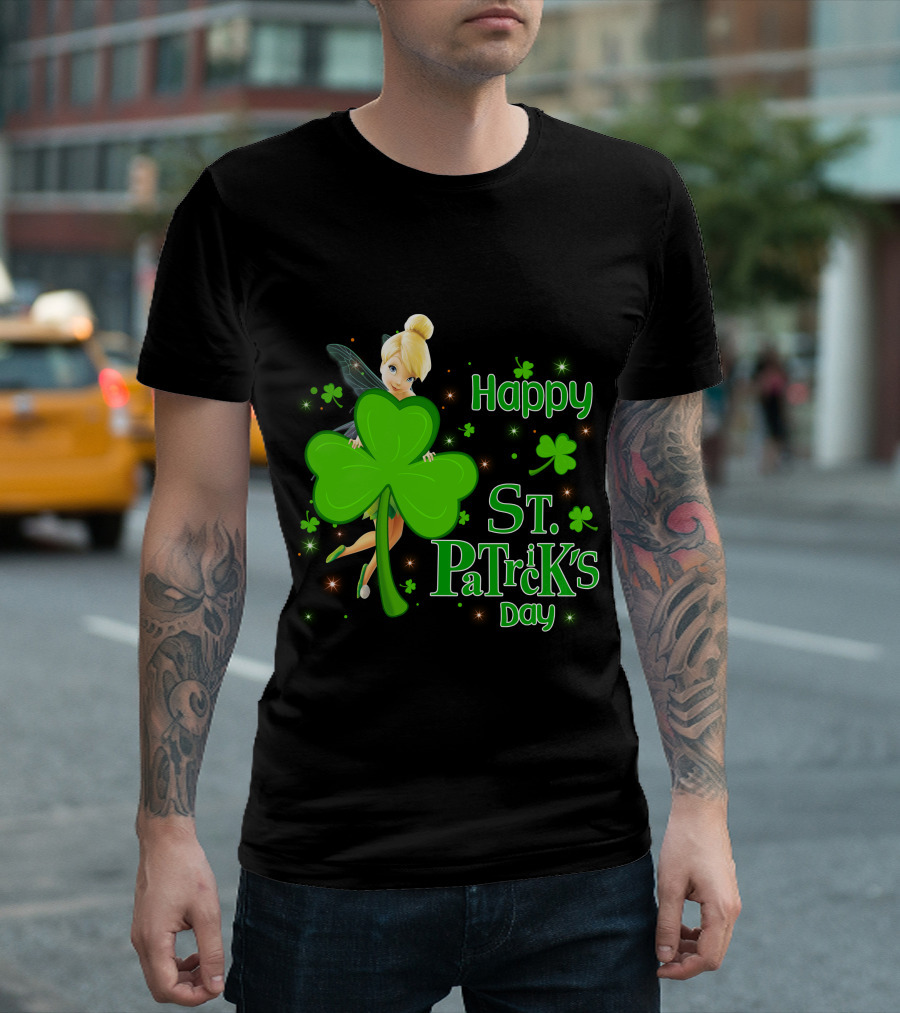Tinkerbell Happy St. Patrick's Day T-Shirt