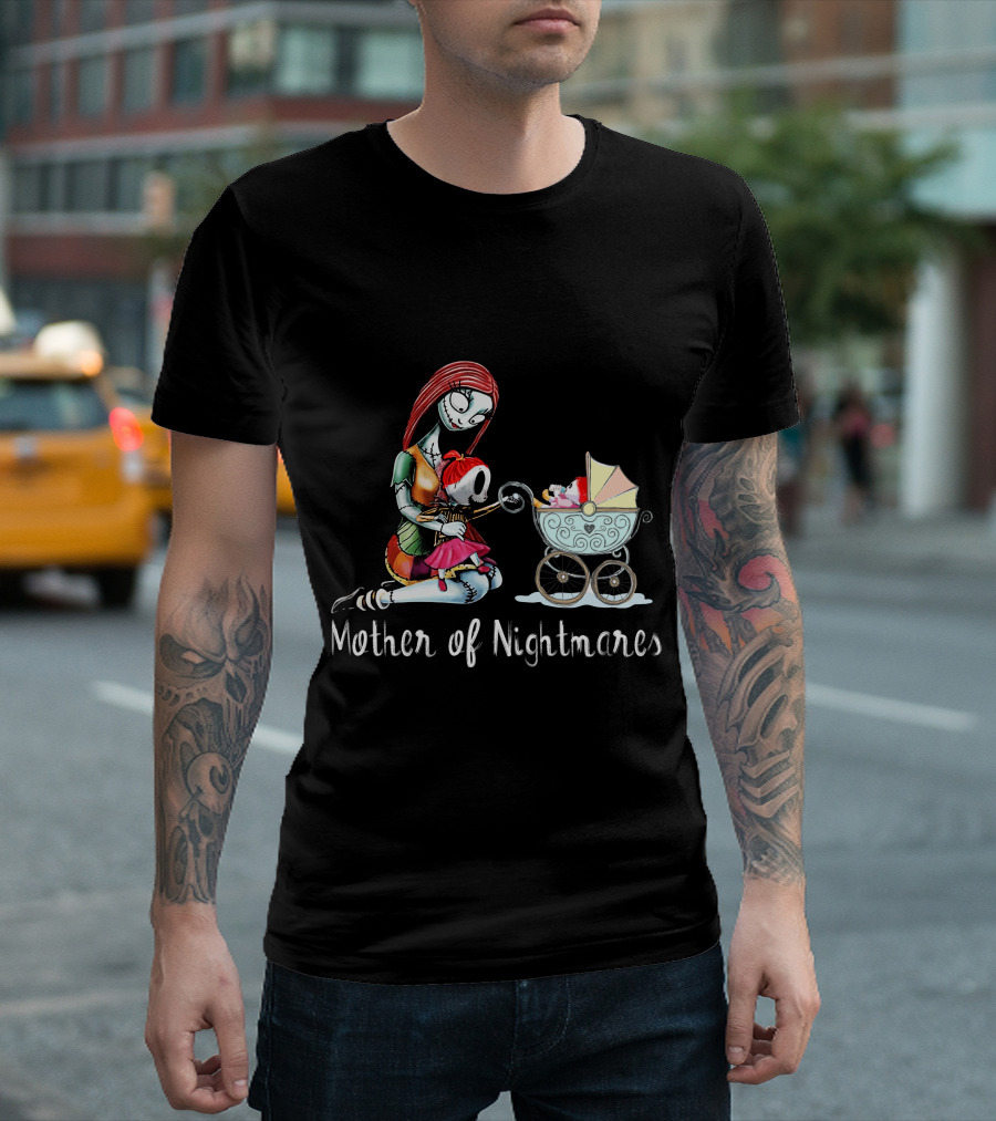Mother of Nightmares Sally with Baby and Stroller T-Shirt