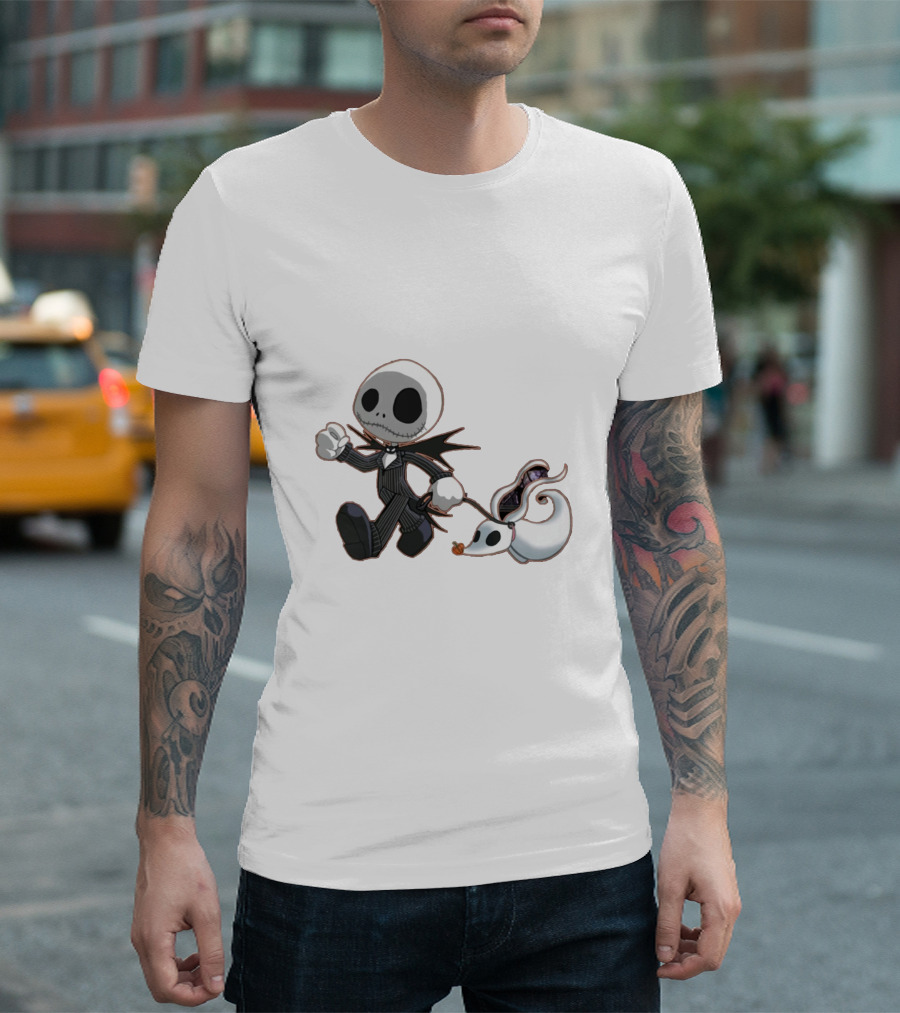 Jack Skellington and Zero Nightmare Before Christmas T-Shirt