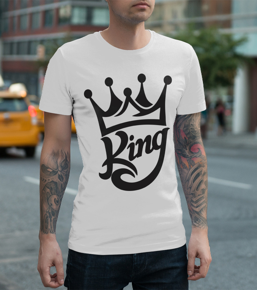 King Crown Iconic Typography T-Shirt