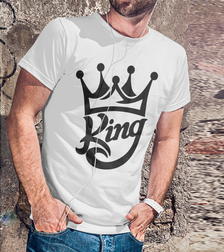 King Crown Iconic Typography T-Shirt