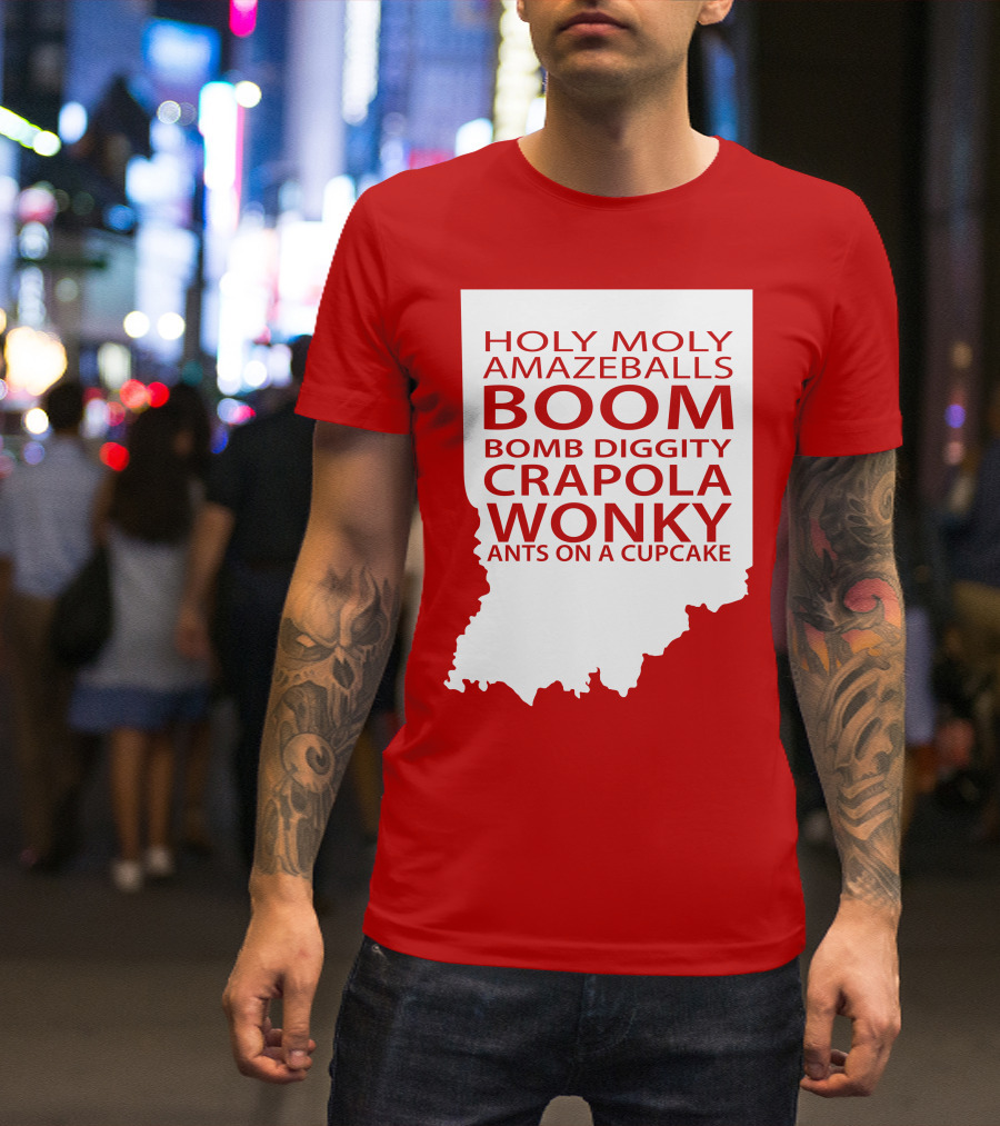 Holy Moly Amazeballs Boom Bomb Diggity Crapola Wonky Ants On A Cupcake T-Shirt
