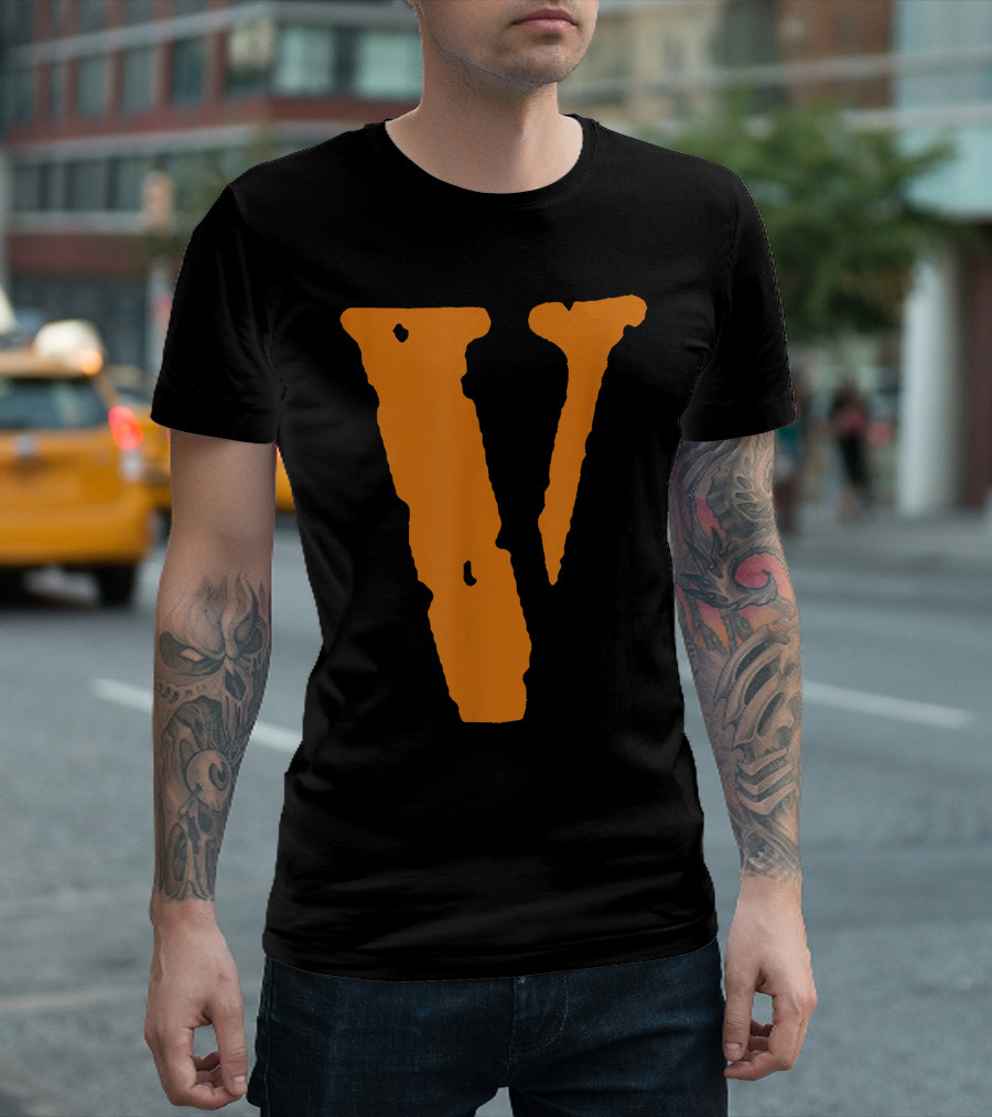 Orange V Icon V.LONE Branding T-Shirt