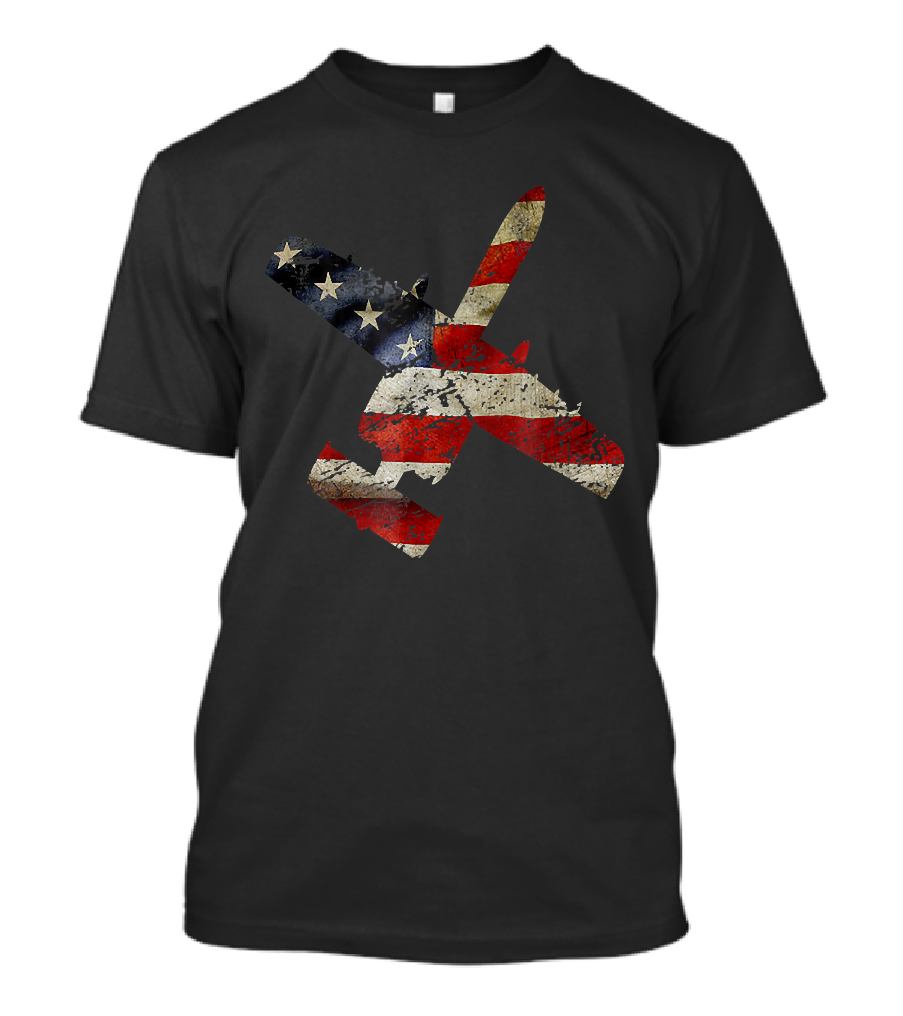 American Flag A 10 Warthog Military July 4th T-Shirt