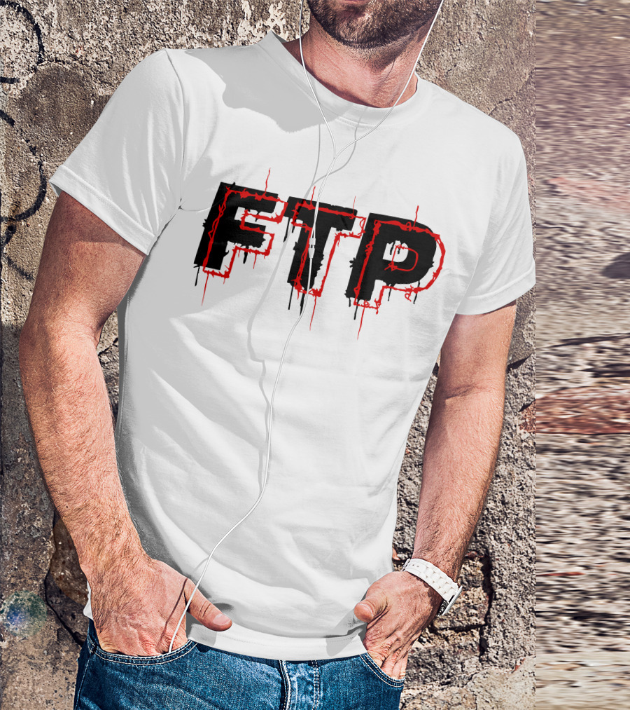 FTP Dripping Text T-Shirt