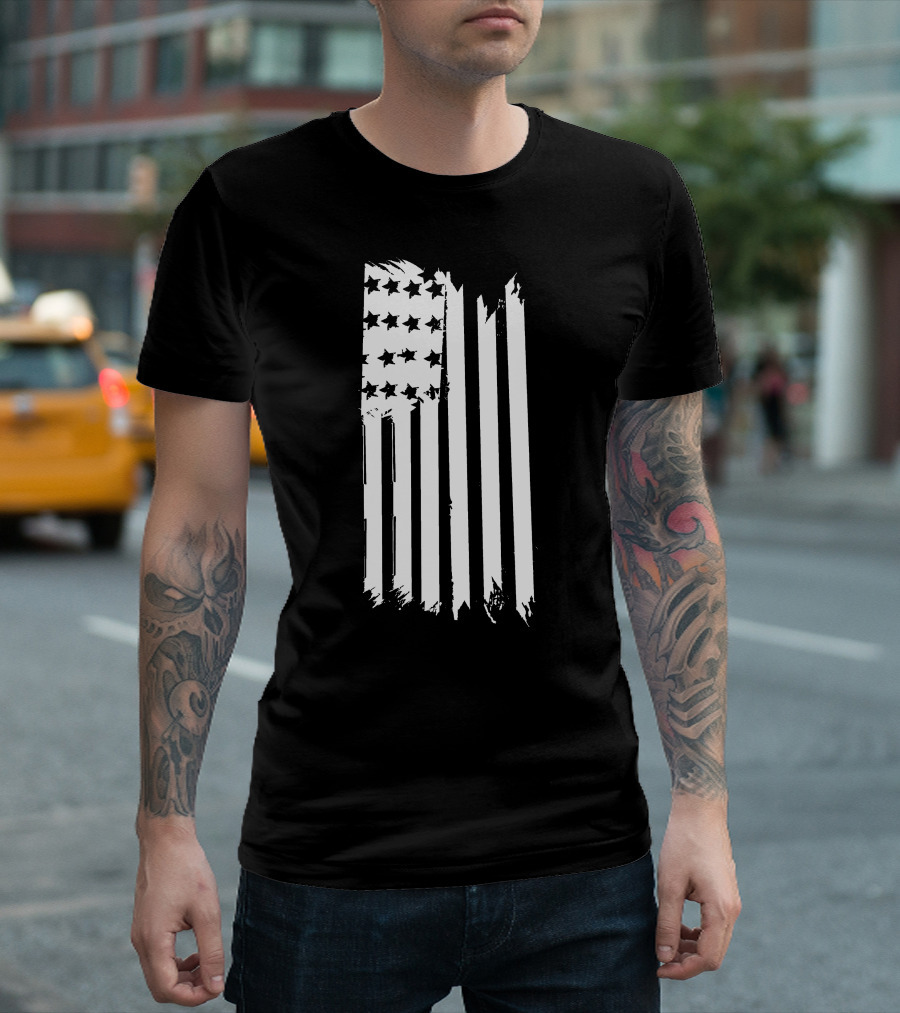 Pattymayo.tv Merch Distressed American Flag T-Shirt