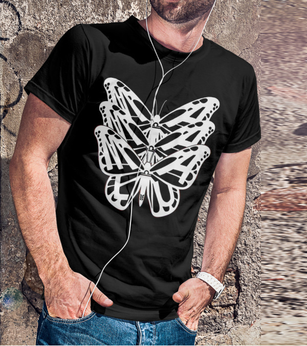 Malu Trevejo Triple Butterfly Merch T-Shirt