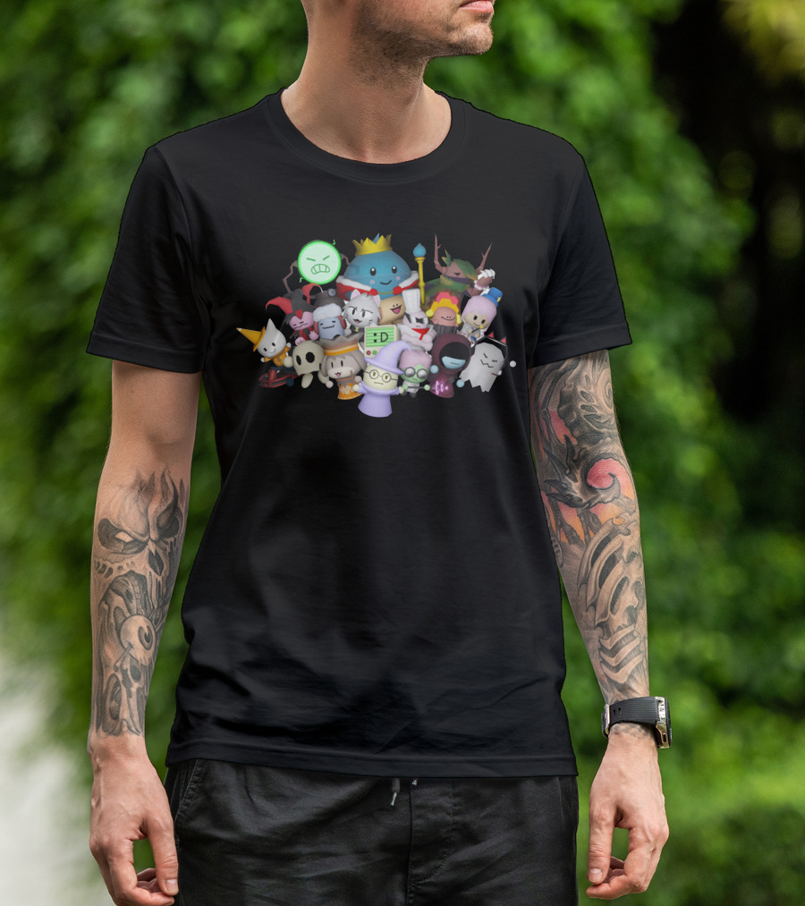 Tower Heroes Characters Merchandise T-Shirt