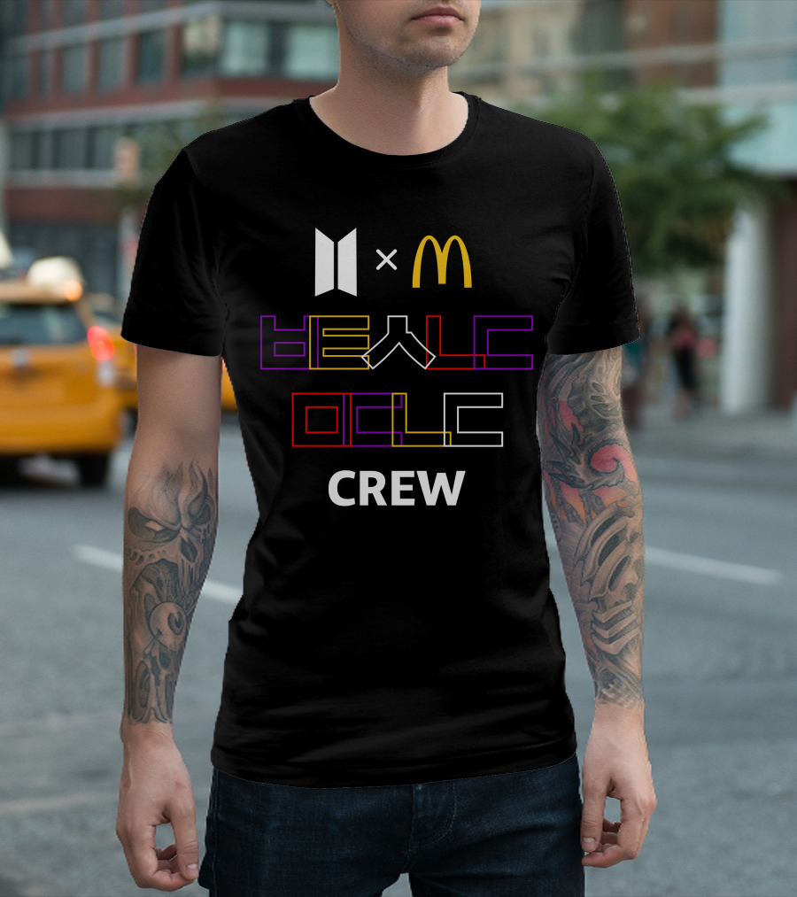McDonald x BTS Collaboration Be a Music Crew T-Shirt
