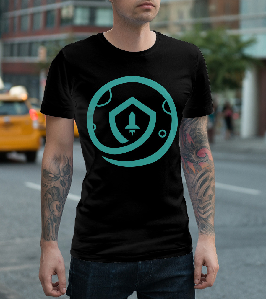 Safemoon Rocket Shield Circular Emblem T-Shirt