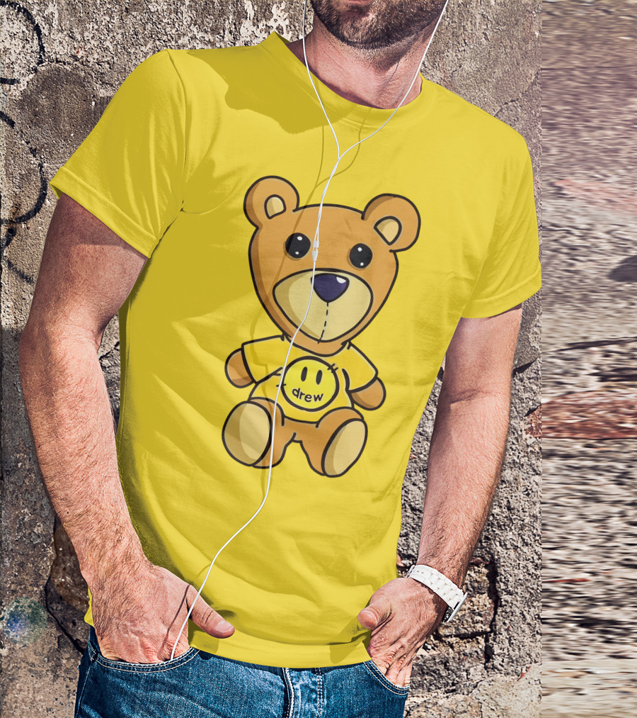 Drew House Teddy Bear Yellow Turtleneck T-Shirt