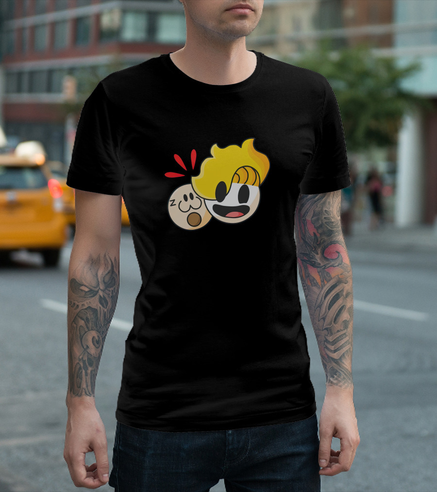 Haminations Animated Faces with Yellow Hair and Expressions T-Shirt