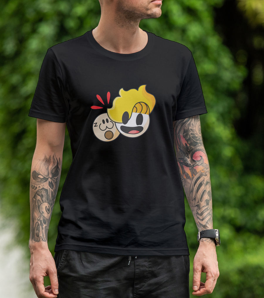 Haminations Animated Faces With Yellow Hair And Expressions T-Shirt