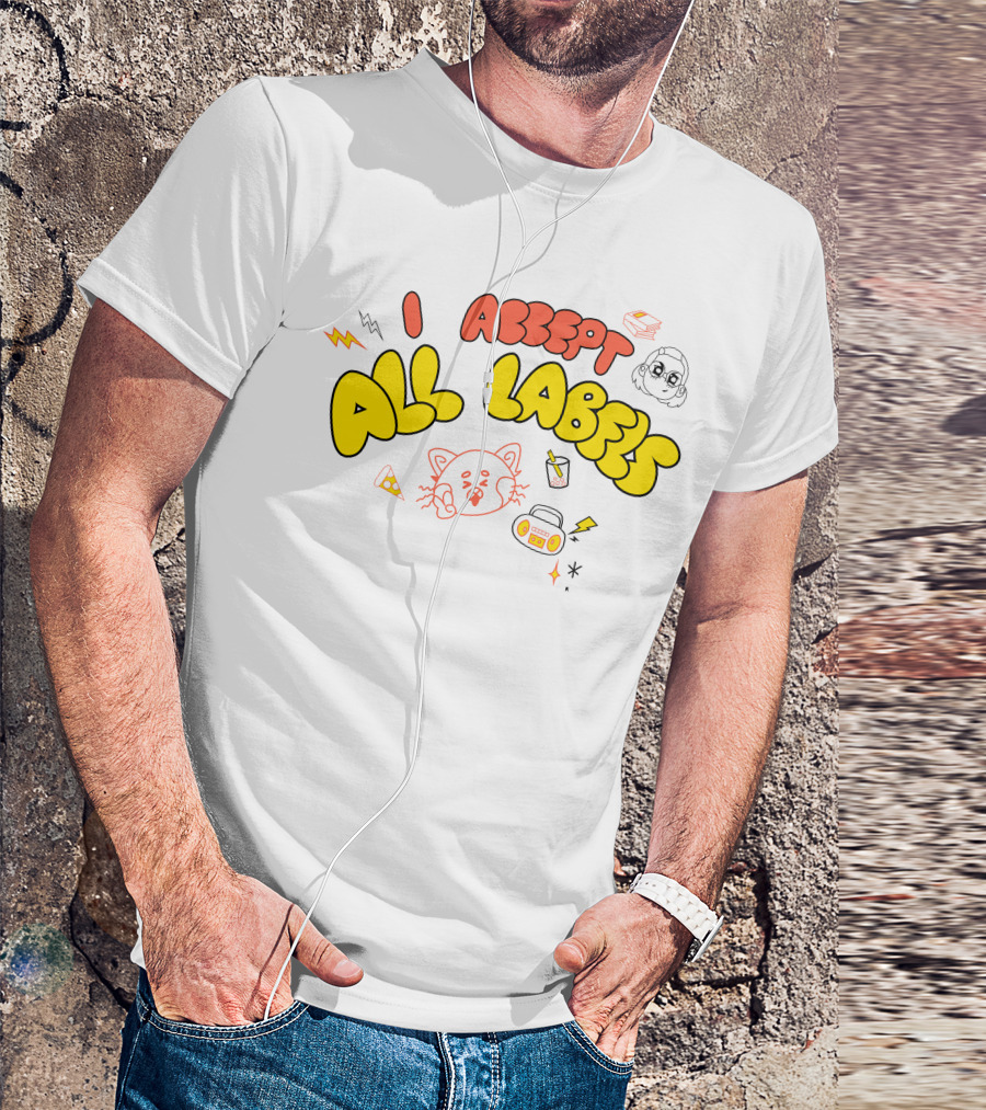I Accept All Labels Turning Red Merch Pixar T-Shirt