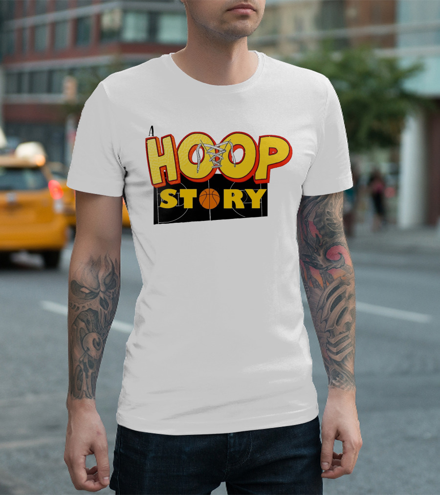 A Hoop Story Basketball Court T-Shirt
