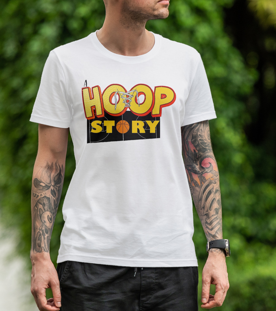 A Hoop Story Basketball Court T-Shirt