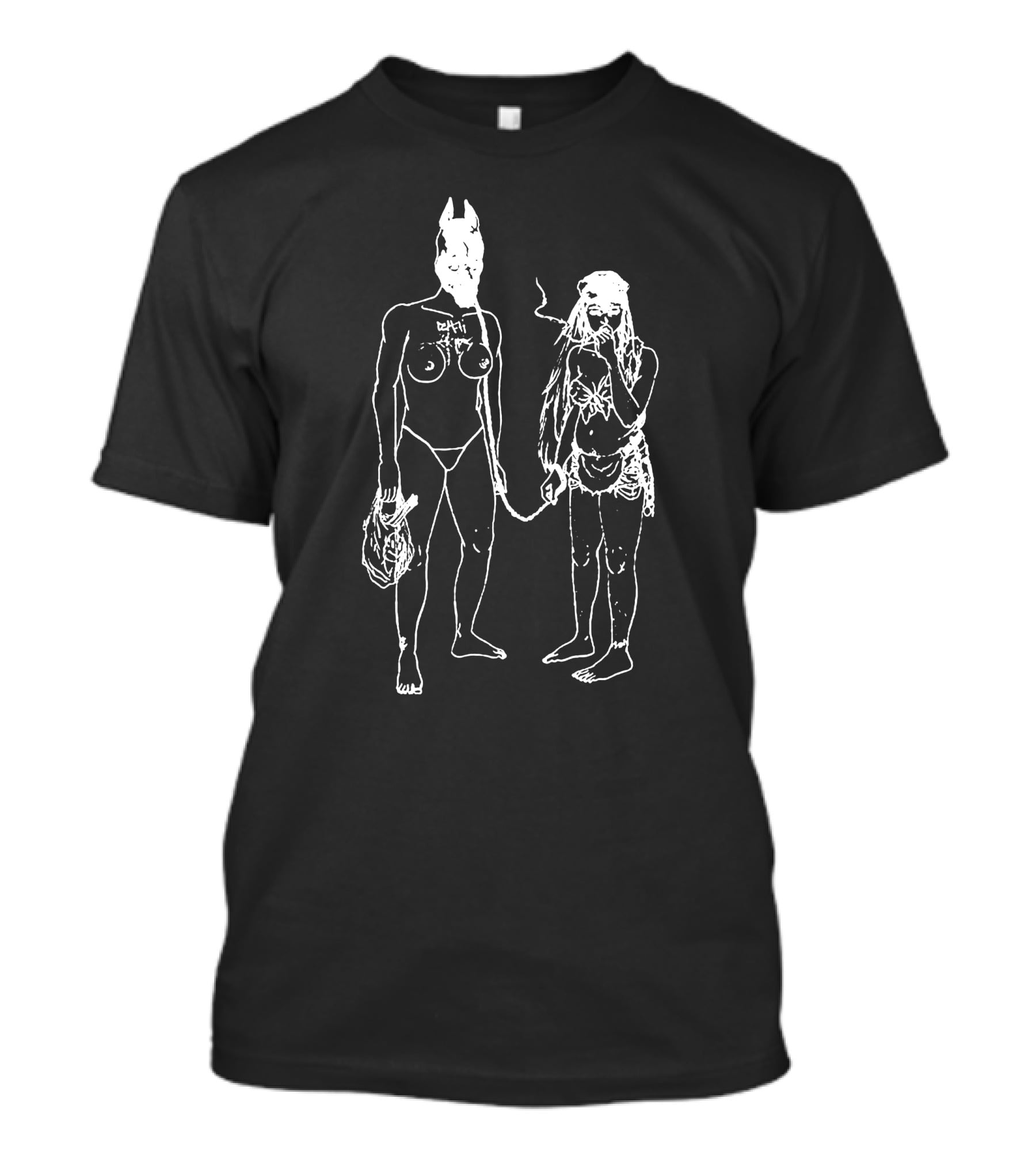 Death Grips Minimalist Line Art Characters T-Shirt
