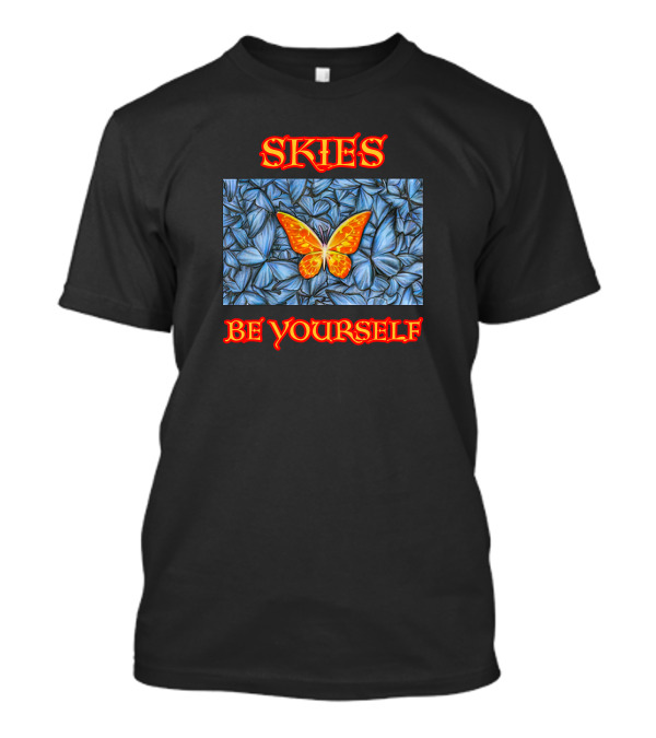 Skies Be Yourself Butterfly Blue And Orange Lil Skies Merch T-Shirt