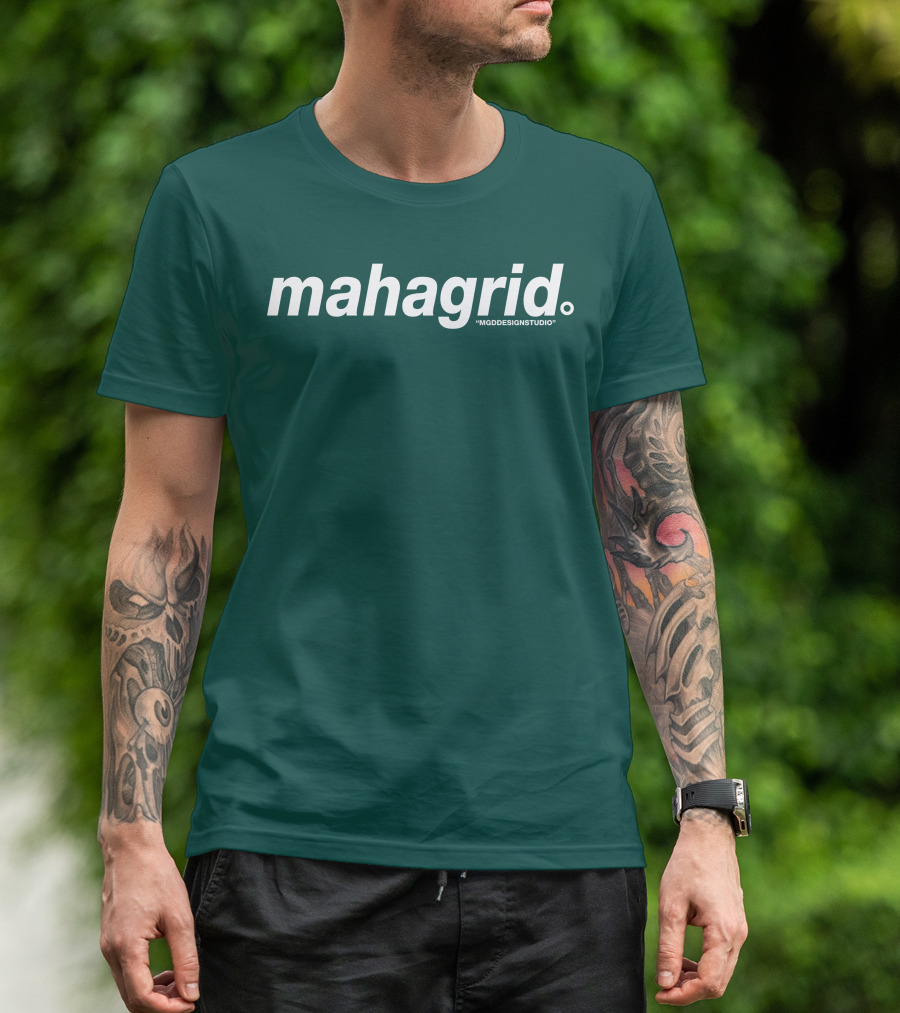 Mahagrid MGDESIGNSTUDIO Forest Green T-Shirt
