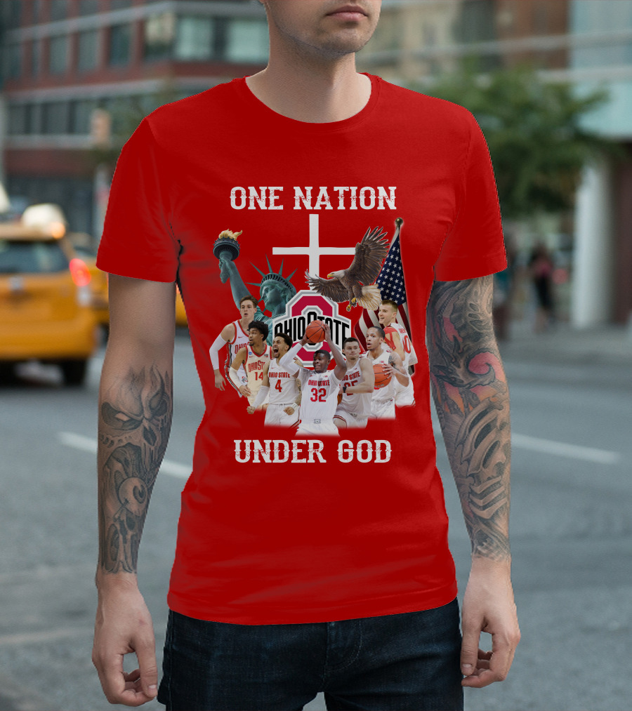 Ohio State Basketball One Nation Under God T-Shirt