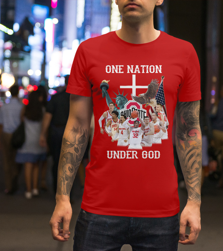 Ohio State Basketball One Nation Under God T-Shirt
