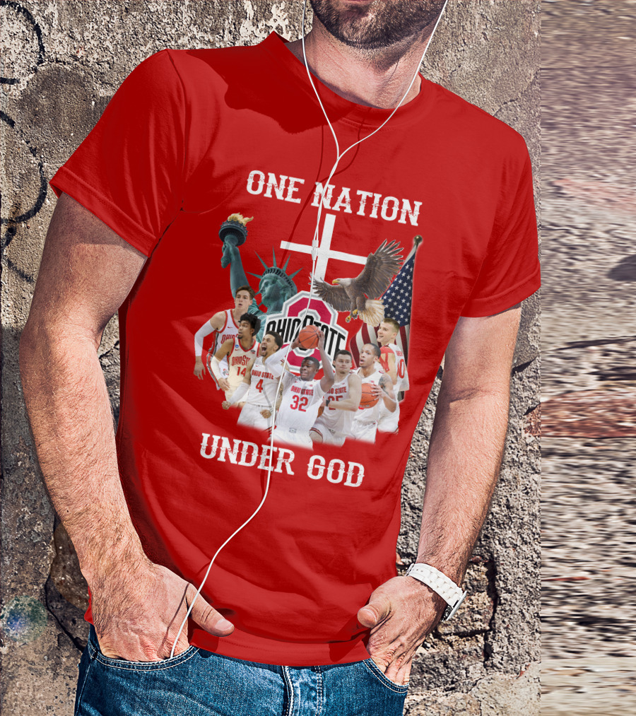 Ohio State Basketball One Nation Under God T-Shirt