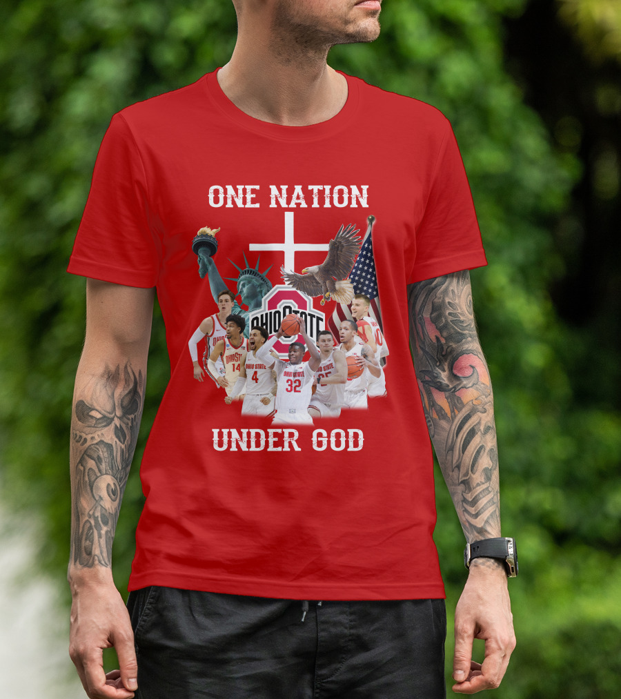 Ohio State Basketball One Nation Under God T-Shirt