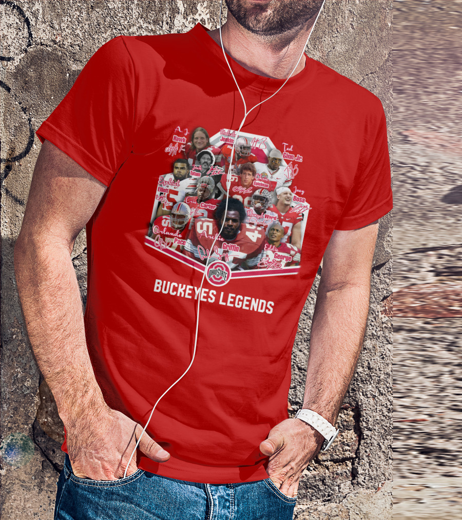 Ohio State Buckeyes OSB Legends Football Stars T-Shirt