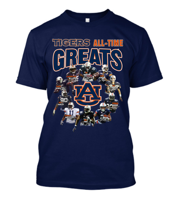 Tigers All-Time Greats Auburn Football Legends T-Shirt