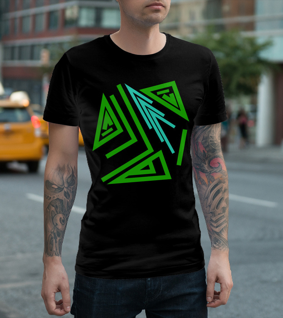 Mystical Geometry Alchemy Symbol and Magic Runes Sign T-Shirt