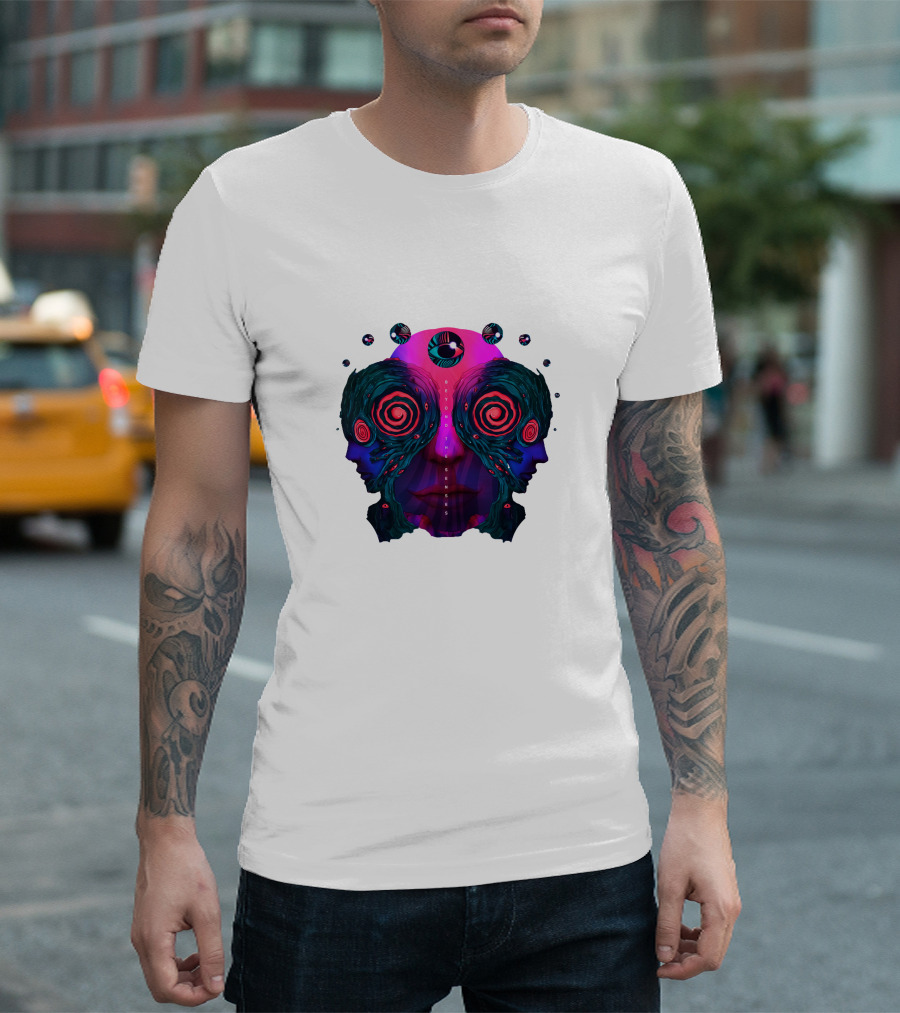 Rezz Beyond The Senses Psychedelic Faces T-Shirt