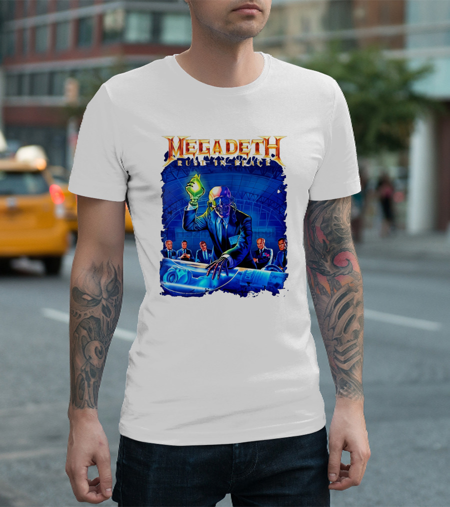 Plus Size Megadeth Rust in Peace M234xl M494 Raglan Summer T-Shirt