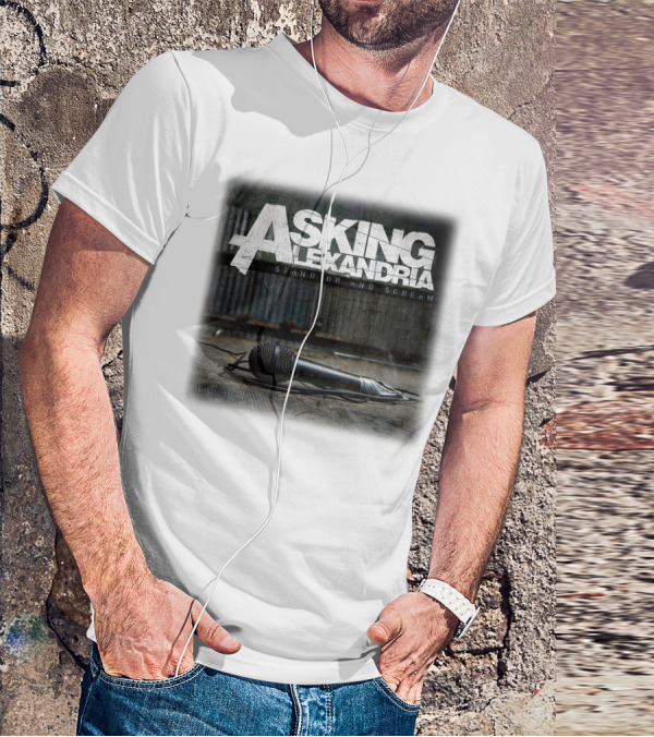 Asking Alexandria Stand Up And Scream Microphone Scene T-Shirt