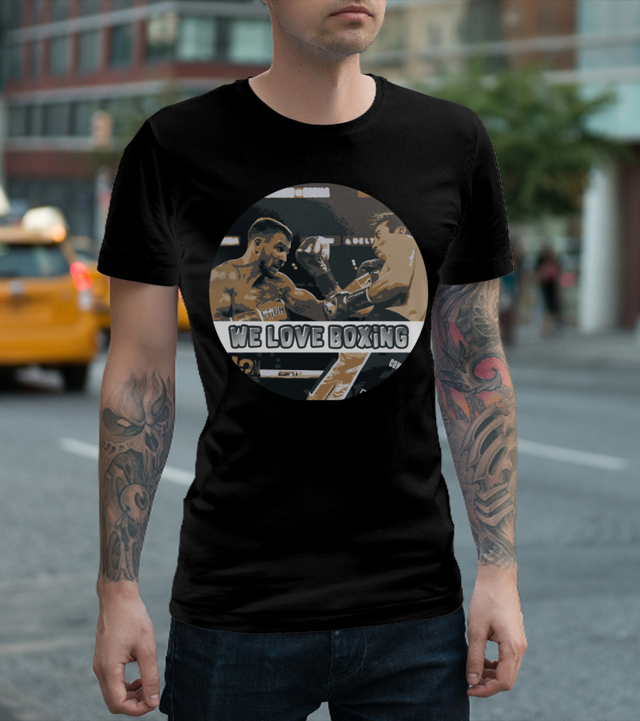 We Love Boxing Match Action Scene T-Shirt