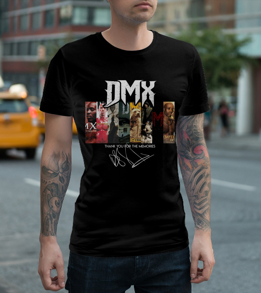 DMX Thank You for the Memories Album Covers Collage T-Shirt