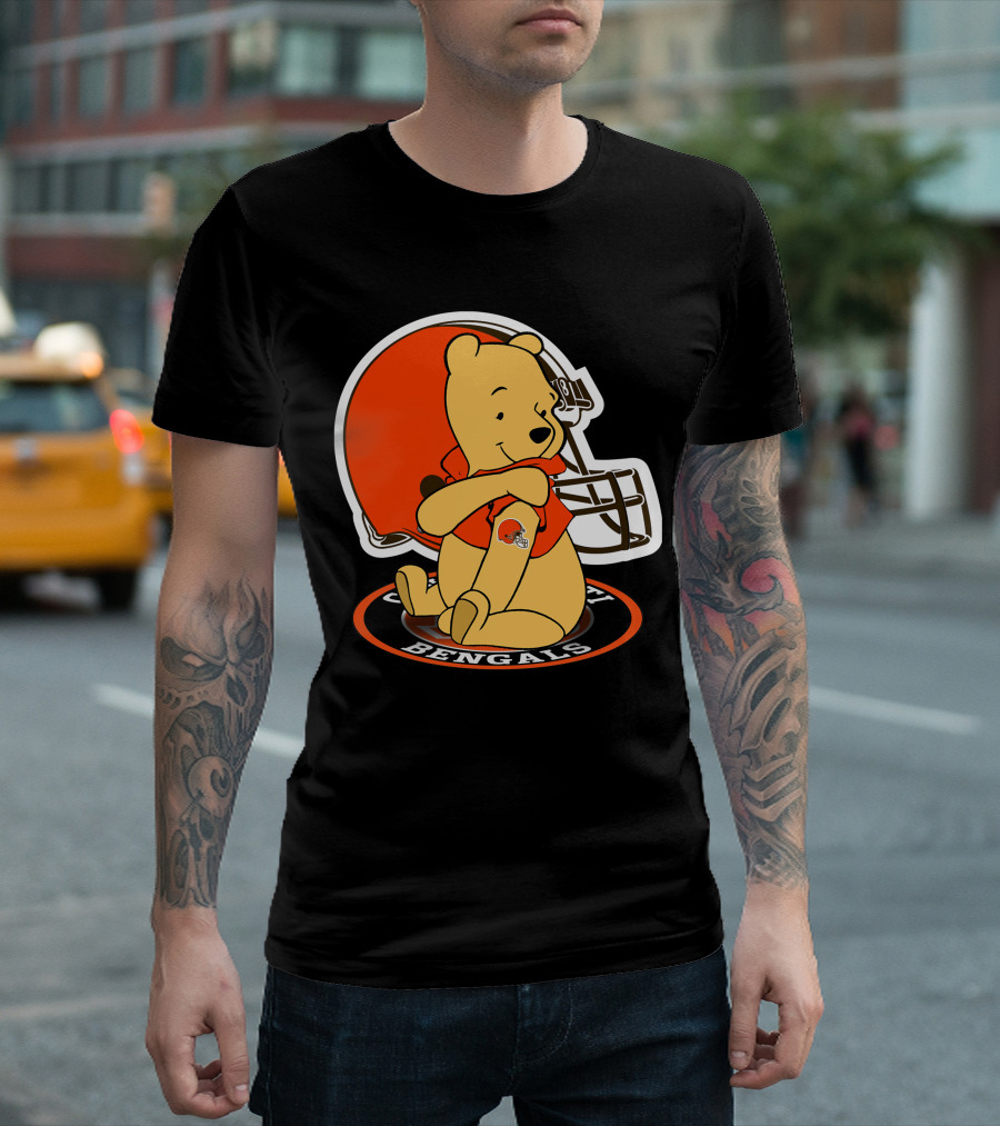 Pooh Browns Cincinnati Bengals T-Shirt