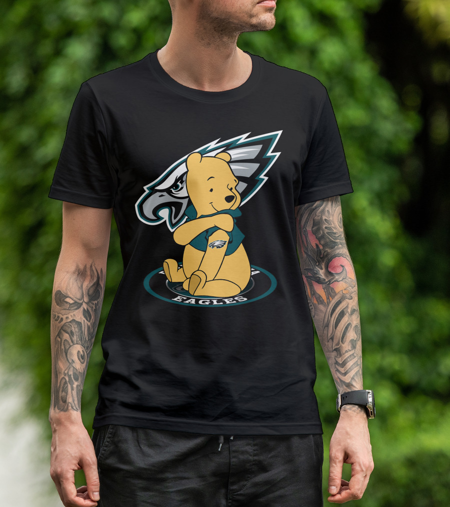 Philadelphia Eagles Pooh Bear Crossover T-Shirt