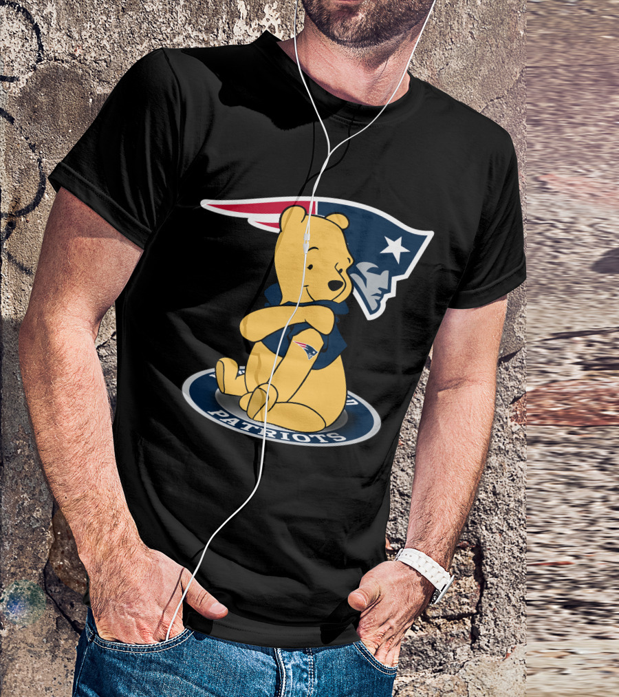 Pooh Patriots New England Crossover T-Shirt