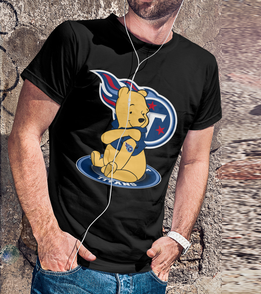 Tennessee Titans Pooh Bear Fan Crossover T-Shirt