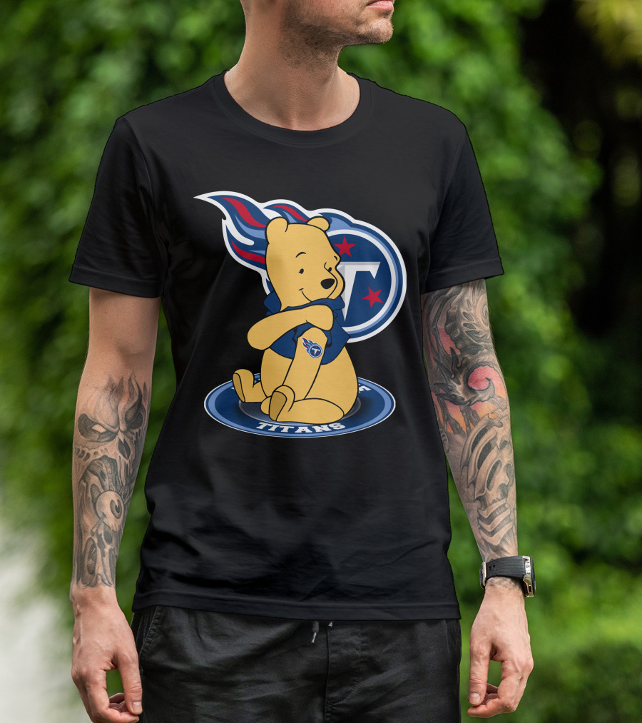 Tennessee Titans Pooh Bear Fan Crossover T-Shirt