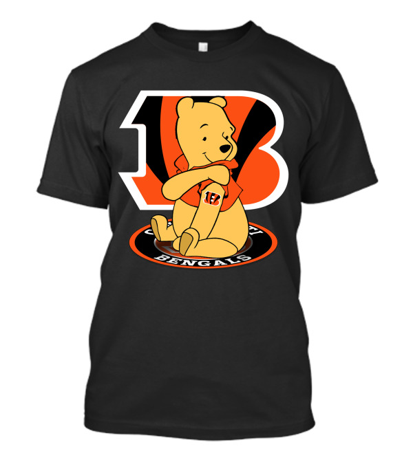 Cincinnati Bengals Pooh Football Crossover T-Shirt