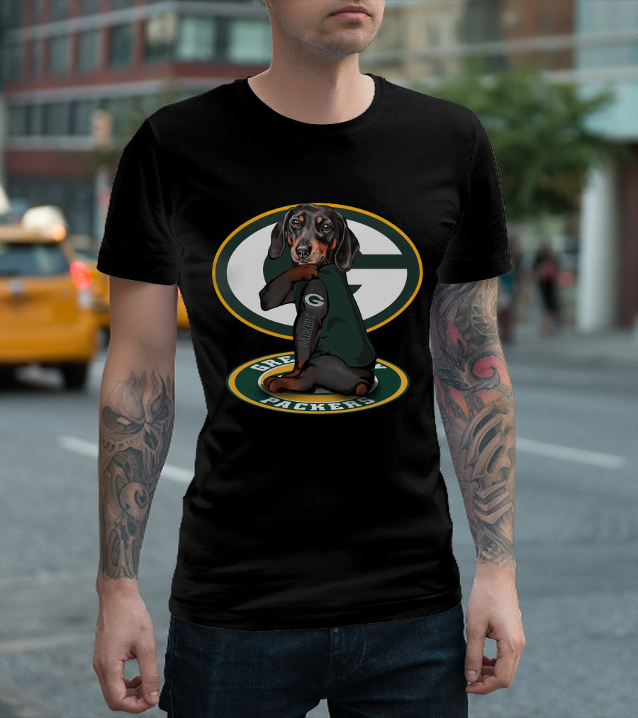 Green Bay Packers Dachshund Fan T-Shirt